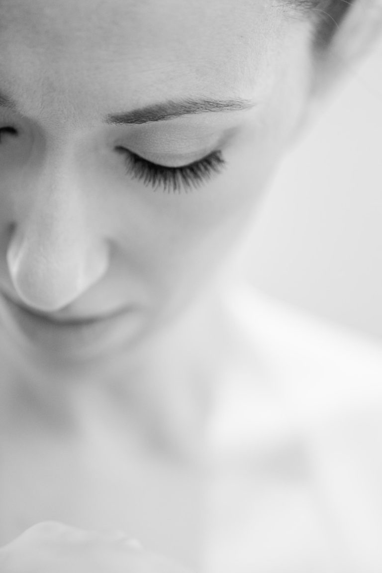 Bride closeup at Colombe d or in houston texas