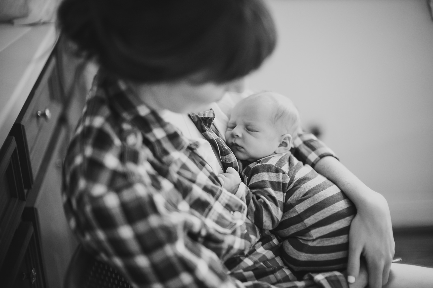 Baby snuggling up with mother Cherie Flores Garden Pavilion Wedding Hermann Park Houston Texas-Philip Thomas