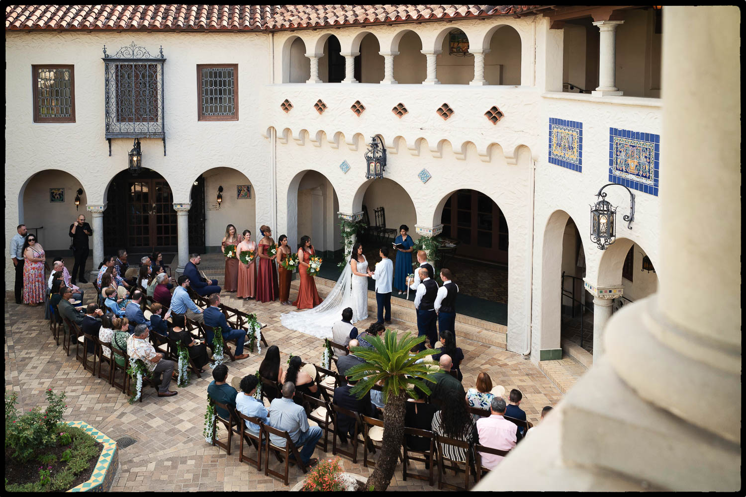 McNay Art Museum a bride and groom at a wedding ceremony